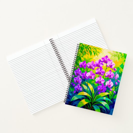 Purple Orchids Notebook ノートブック (内部)