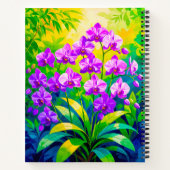 Purple Orchids Notebook ノートブック (裏面)