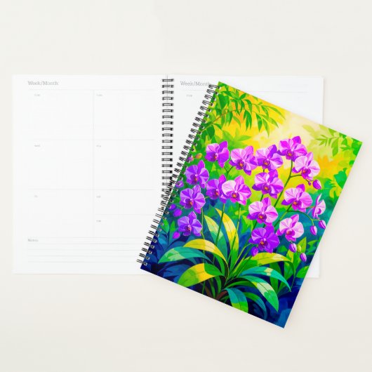 Purple Orchids Planner プランナー手帳 (ディスプレー)
