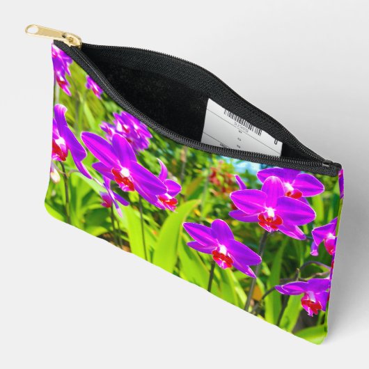 Purple Orchids Pouch アクセサリーポーチ (見開き)