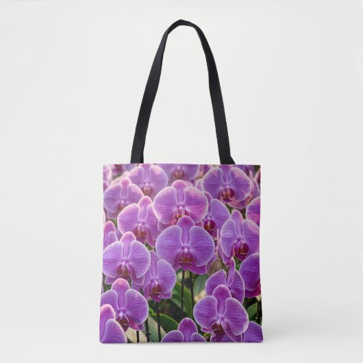 Purple Orchids Tote Bag トートバッグ (正面)