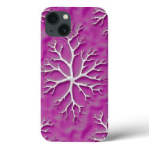 Purple Organic iPhone Case with Artistic Texture