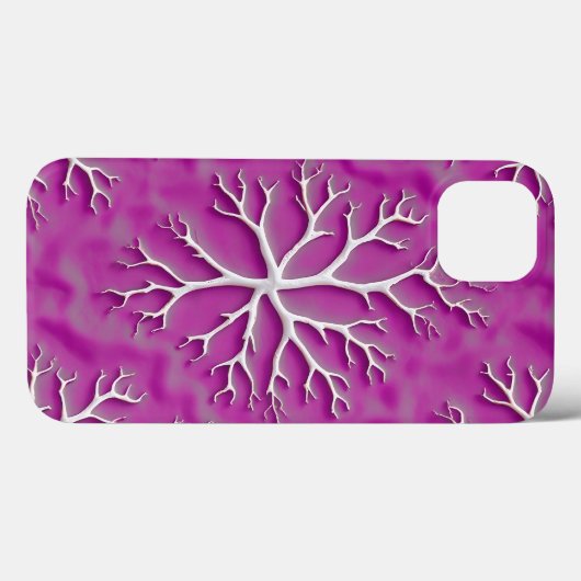 Purple Organic iPhone Case with Artistic Texture Case-Mate iPhoneケース (裏面 (横))