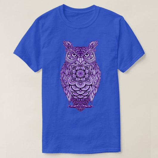 Purple Owl Fun Bird Graphic For Owl Lovers Tシャツ (デザイン正面)