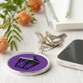 Purple Owl Lantern Keychain キーホルダー (側面)