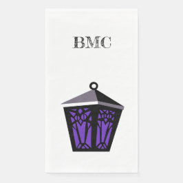 Purple Owl Lantern Napkins