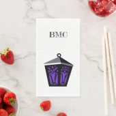 Purple Owl Lantern Napkins (インサイチュ)
