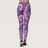 Purple paisley legging  レギンス (裏面)