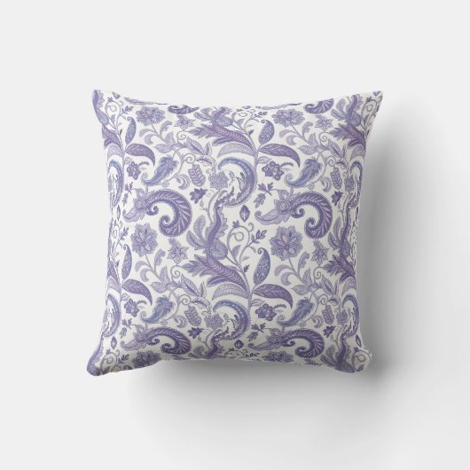 Purple Paisley Pattern クッション (裏面)