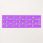 Purple Panda Yoga Mat Custom Name Same Both Sides ヨガマット (裏面(横))