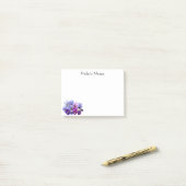 Purple Pansy Post-it®ノート4 x 3 ポストイット (デスク上)