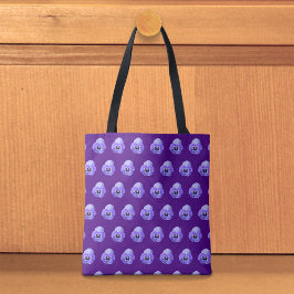 Purple Pansy Seamless Pattern Tote Bag トートバッグ