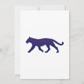 Purple panther silhouette - Choose background colo 招待状 (裏面)