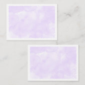 Purple Pastel Watercolor Blank All Occasion ノートカード (正面/裏面)