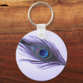 Purple Peacock Feather キーホルダー (正面)