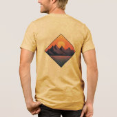  Purple Peaks at Sunset トライブレンドＴシャツ (裏面)