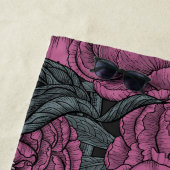 Purple peony flowers ビーチタオル (インサイチュ)