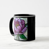 Purple Peony Stained  マグカップ (正面左)