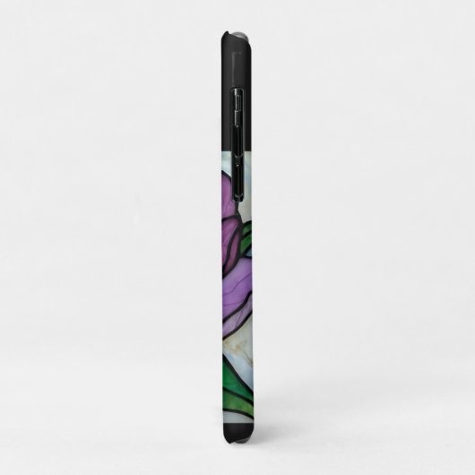 Purple Peony Stained  Case-Mate iPhoneケース (裏面/左)