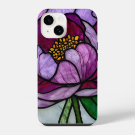Purple Peony Stained  iPhone 14ケース