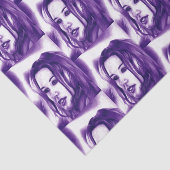 Purple People Woman Portrait Original Art 薄葉紙 (詳細)