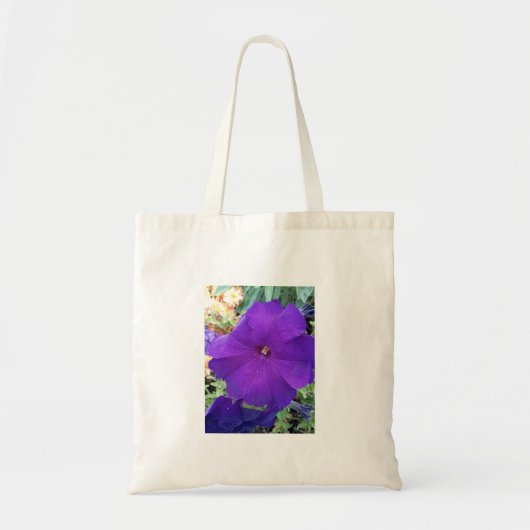 Purple Petunia Tote Bag トートバッグ (正面)