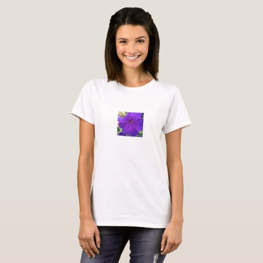 Purple Petunia Womans T-Shirt Tシャツ (正面フル)