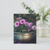 Purple Petunias ポストカード (スタンド正面)