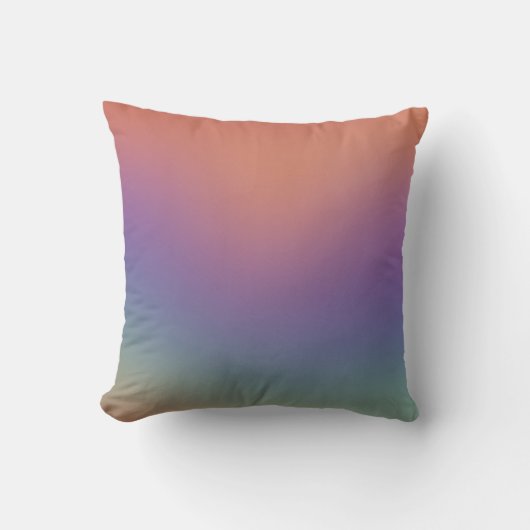 Purple Pink Aura Gradient Pillow クッション (正面)