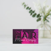 Purple pink black hair 名刺 (スタンド正面)