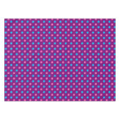 Purple Pink Blue Polka Dot Pattern テーブルクロス (正面(横))