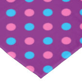 Purple Pink Blue Polka Dot Pattern テーブルクロス (アングル)