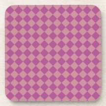 Purple Pink Checker Diamond Pattern