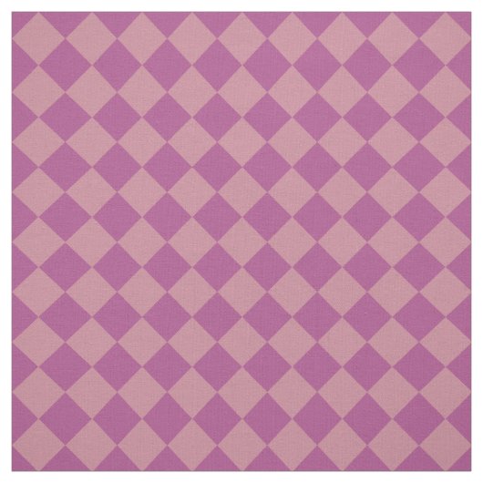 Purple Pink Checker Diamond Pattern ファブリック (見本)