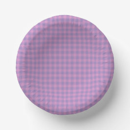 Purple Pink Checkerboard Pattern ペーパーボウル