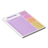 Purple Pink Day Trackerのタスク手順の詳細 ノートパッド (アングル)