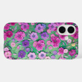 Purple Pink Floral Botanical Garden Phone Case Case-Mate iPhoneケース (裏面 (横))
