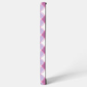 Purple Pink Geometric Check Pattern Phone Case Samsung Galaxyケース (左側面)