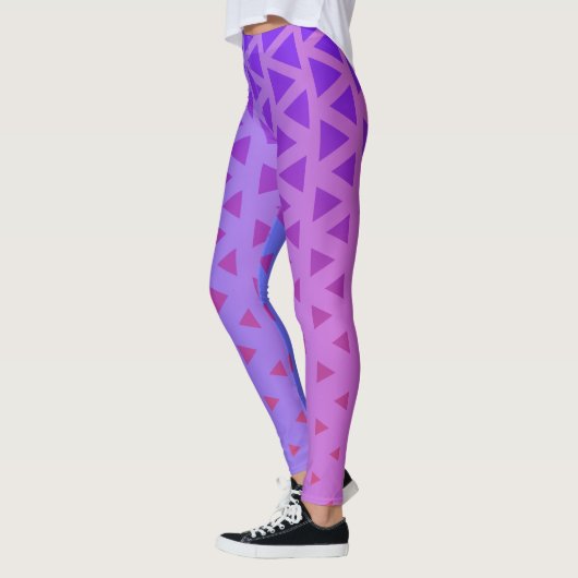 Purple Pink Gradient Yoga Pant レギンス (左)