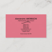 Purple & Pink - Hair Stylist 名刺 (裏面)