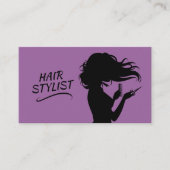 Purple & Pink - Hair Stylist 名刺 (正面)
