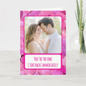 「Purple Pink Hearts - I Text Back Immediately」写真 - シーズンカード (正面)