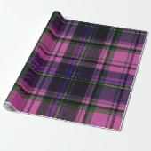 Purple & Pink Plaid Halloween Wrapping Paper ラッピングペーパー (アンロールド)