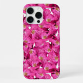 Purple Pink Poppies Galore Pattern  iPhoneケース (裏面)