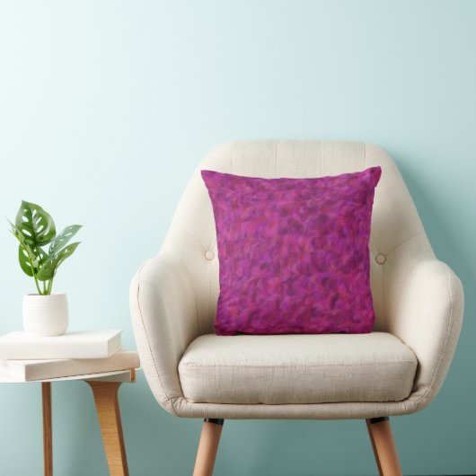 Purple Pink Red Abstract Seamless Pattern クッション (椅子)