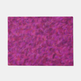 Purple Pink Red Abstract Seamless Pattern ドアマット