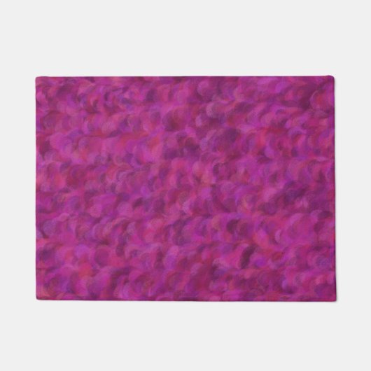 Purple Pink Red Abstract Seamless Pattern ドアマット (正面)