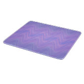 Purple Pink Wavy Lines Pattern カッティングボード (角)
