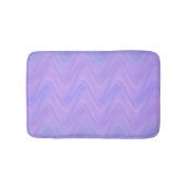 Purple Pink Wavy Lines Pattern バスマット (正面)