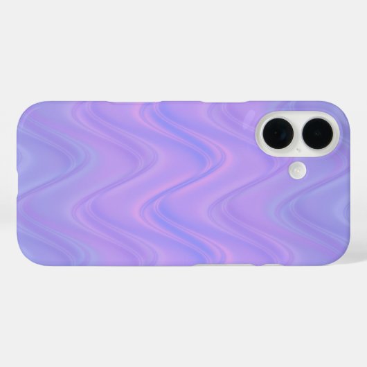Purple Pink Wavy Lines Pattern Case-Mate iPhoneケース (裏面 (横))